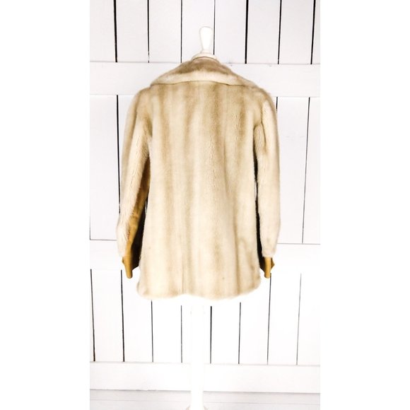 Vintage London Leathers by Lilli Ann faux fur suede midi coat jacket - Picture 5 of 7